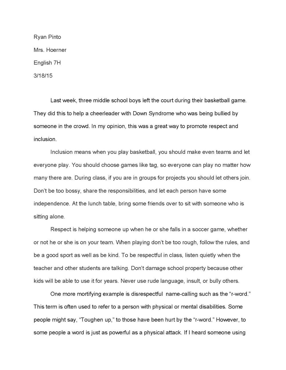 Down syndrome essay